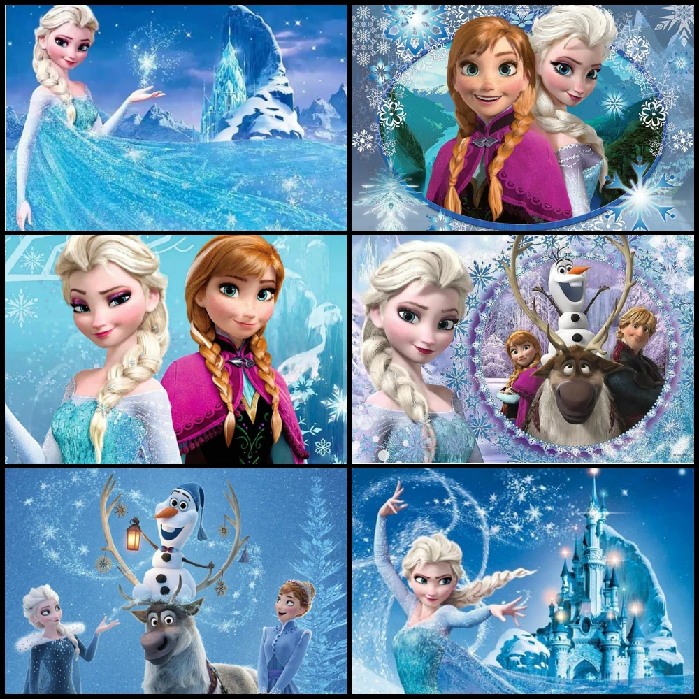 Алмазная 5D картина сделай сам из Диснея Холодное сердце Эльза и принцесса Анна