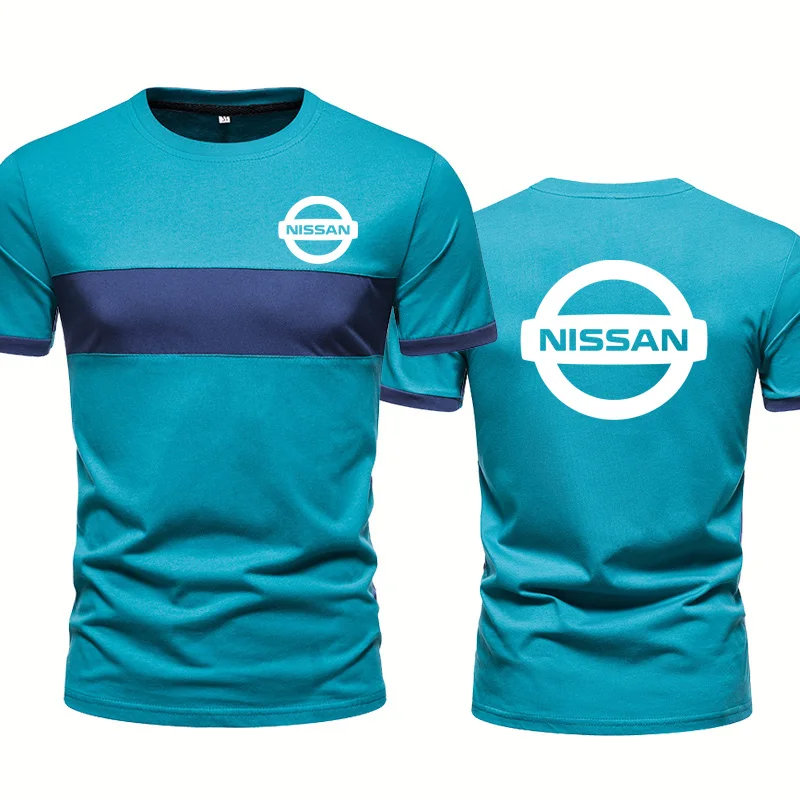 

Модные новые мужские топы с принтом логотипа Nissan car, Летние повседневные хлопковые креативные футболки в стиле хип-хоп Харадзюку, мужские с коротким рукавом