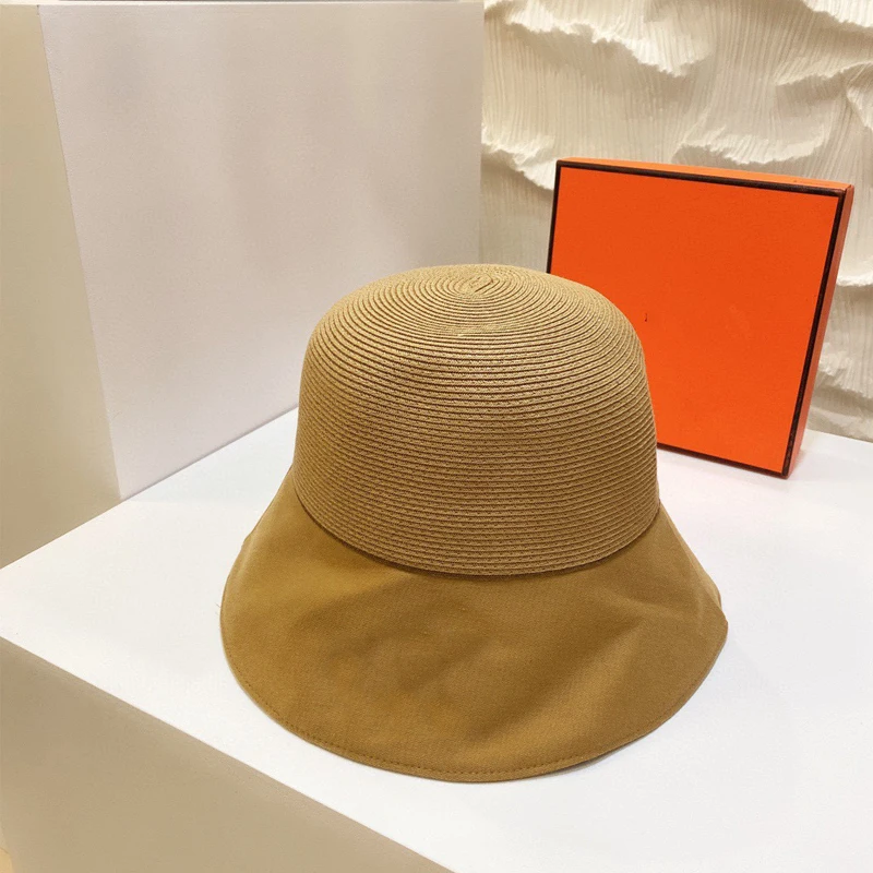 

2021 Women Fisherman's Hat Black Outdoor Classic Temperament All-Match Sun Hat High Quality Fabric Casual Fashion Female Sunhat