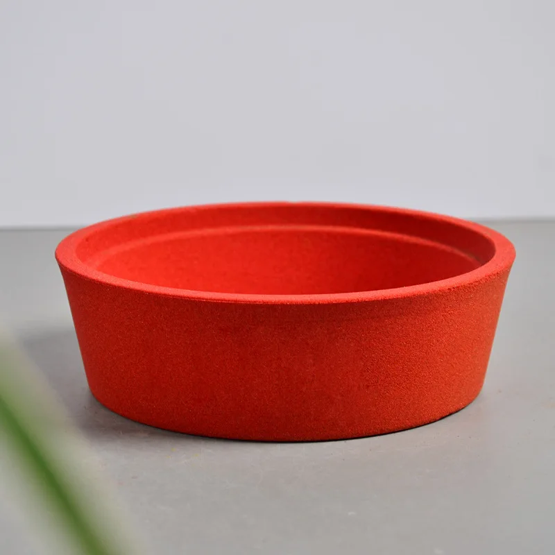 Керамический круглый цветочный горшок терракотовый Детский домашний офис De Cor