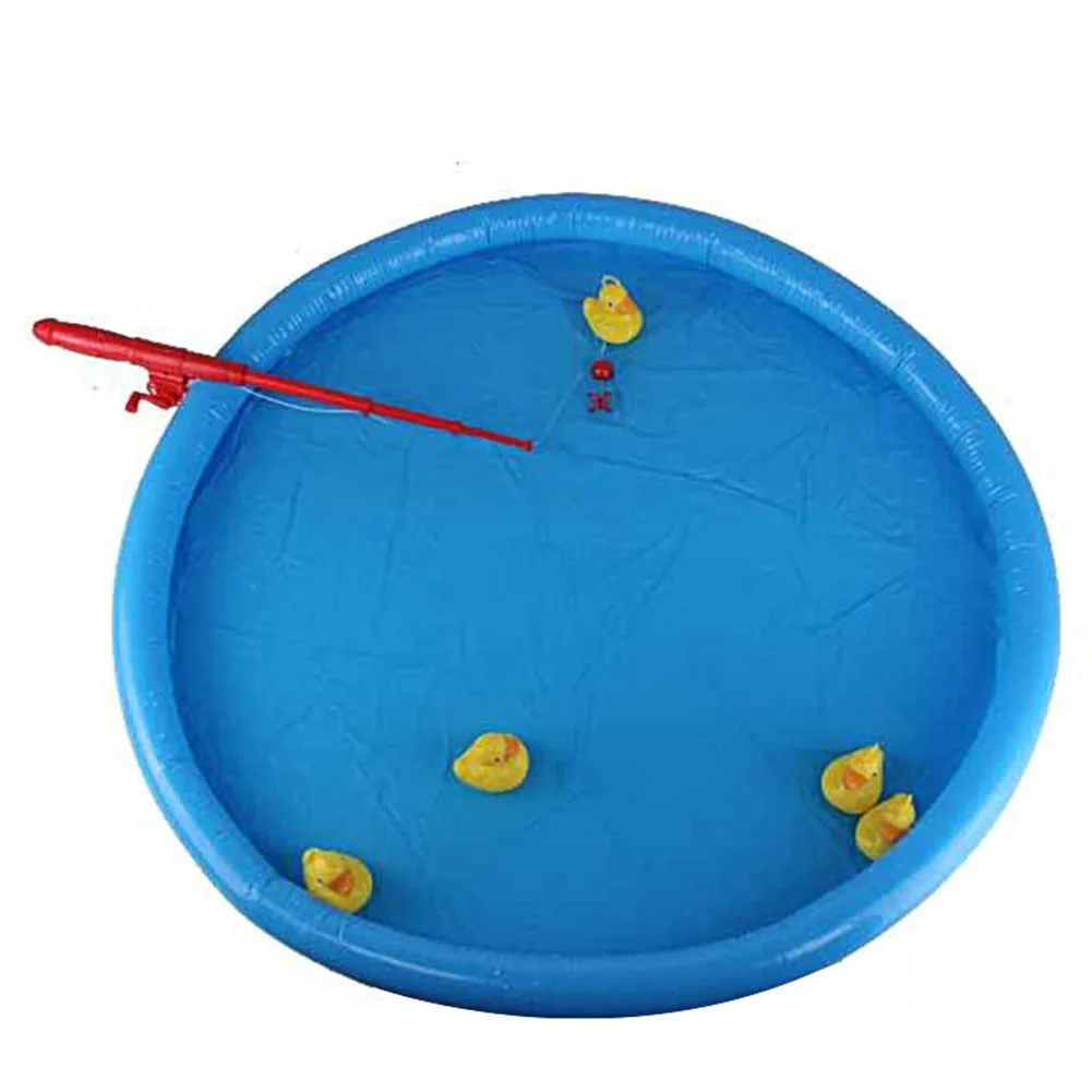 Утка рыбалка игра пруд бассейн с 5 утенок набор ребенок развивающие дошкольные
