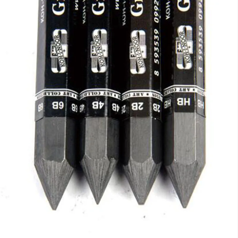 

4B/HB/2B/6B Hexagonal Graphite Pencils Full Lead Pencil Element Drawing Carbon Rod Graphite Pens Sketch Charcoal Pencil