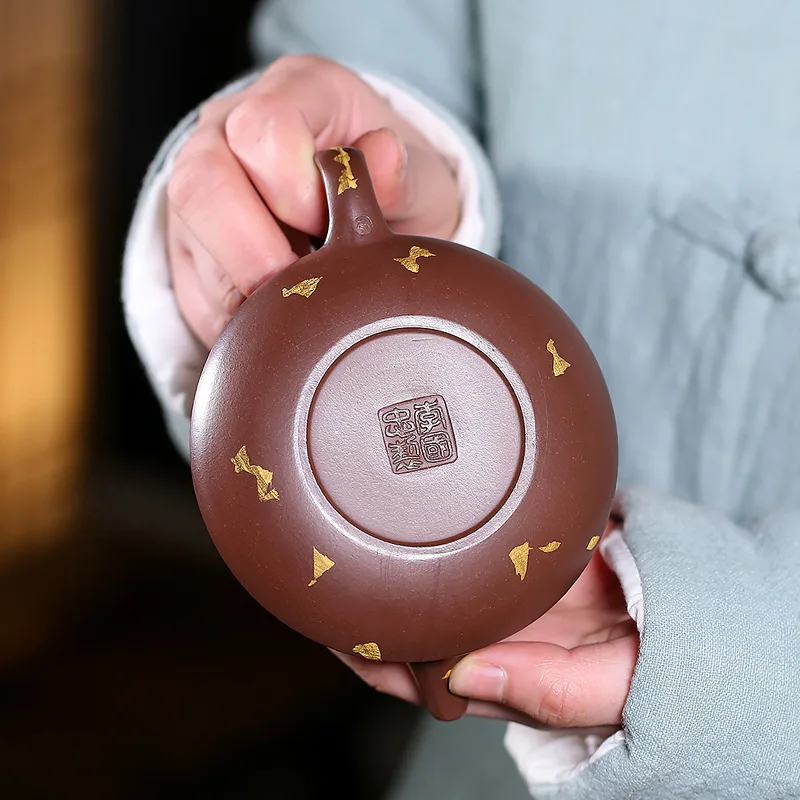 

Yixing Purple Clay Teapot Zisha Tea Pot Handmade Kung Fu Tea Set High Quality Ceramic Kettle Chinese Enameled Pottery Teapot