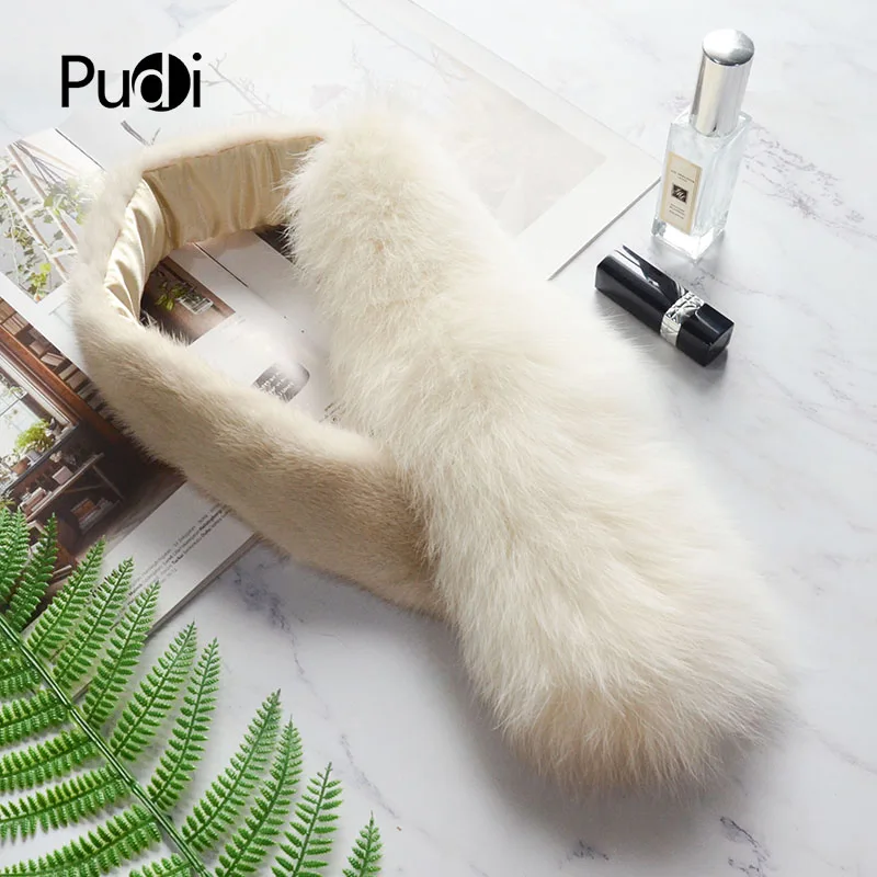 

Aorice Women Real Fox Mink Fur Winter Warm Scarf Ring Brand New Genuine Fox Fur Mink Fur Pathwork Scarves Rings SF845