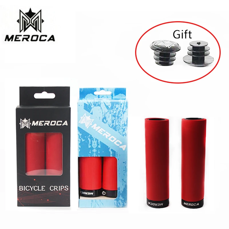 

MEROCA MTB bicycle Handlebar Grips 130mm 22.2mm Lockable Bike Grips Superlight Bicycle Handle Cover Bike Accessories