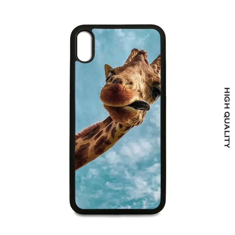 

High Quality Animal Giraffe Soft TPU Hard PC Cell Phone Case Cover For IPhone 12 11 Pro Max Xs X Xr 7 8 6 6s Plus Se 2020