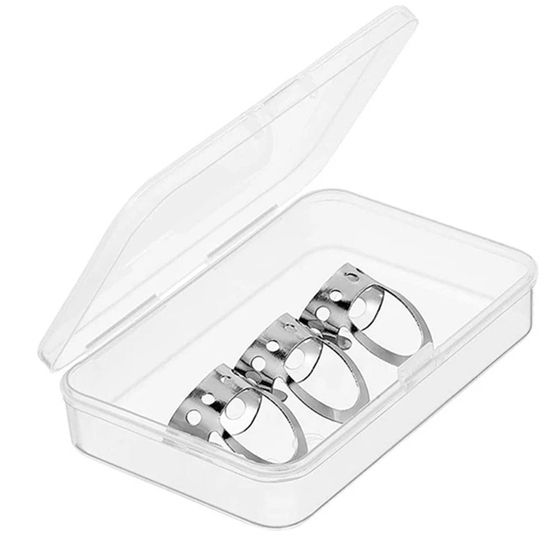 

12 Pcs Guitar Finger Picks, Adjustable Metal Finger Thumb Picks for Guitar, Banjo, Large and Medium Sizes