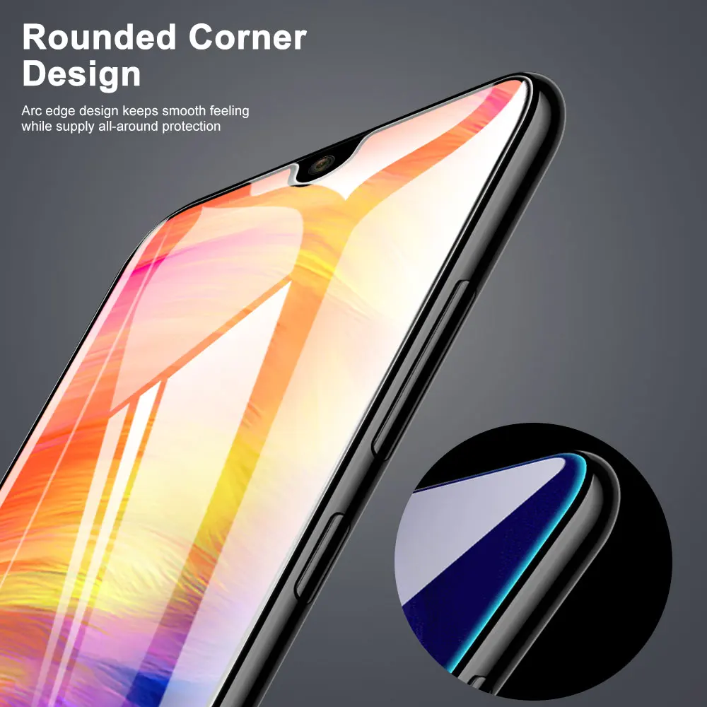 3 шт. закаленное стекло для Xiaomi Redmi note 7 MiA3 5 Полное покрытие Защита экрана Note 8 6A 7A 8Pro