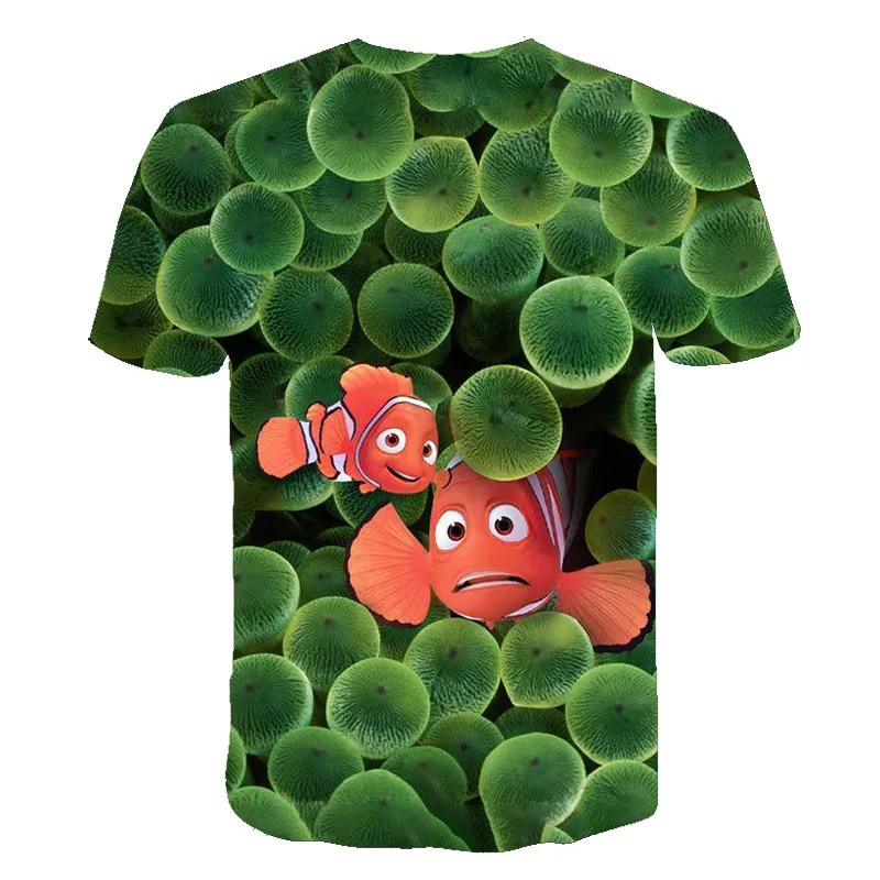 2020 новости! Немо для 3D Футболка с принтом свободная футболка лето удобная обувь
