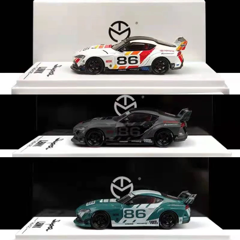 

Time Micro 1:64 Toyota Supra LBWK No#86 Alloy Model Car Die-cast Vehicle Display Collection Gifts - 3 Versions Selection