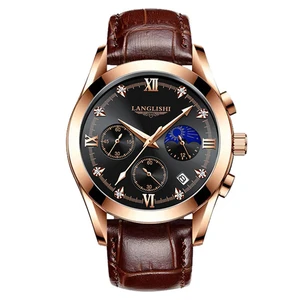 LANGLISHI Men's Watches Water Resistant Clock Men Watch Luminous Quartz Wristwatches Montre Homme Re