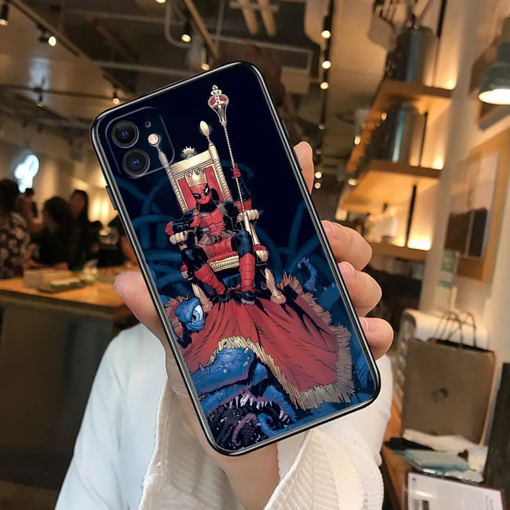 Чехлы для телефонов с героями Marvel Дэдпул iphone 11 Pro Max Чехол 12 8 PLUS 7 6S XR X XS mini Женские