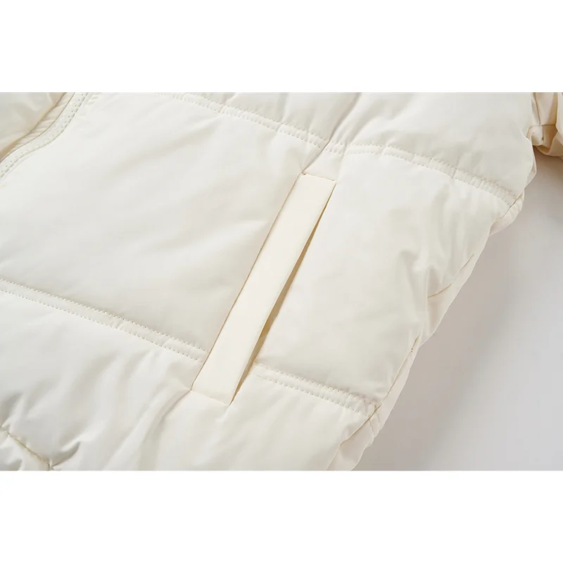 WJJDFC Puffer Hooded Jackets White Women Coat Winter Thickening Warm Baggy Korean Fashion Ladies TOPs Outwear Cotton Padded 2021
