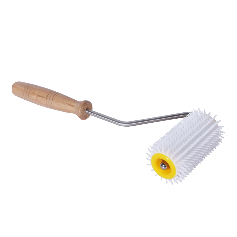 

Discount 2pcs Beekeeping Equipment Bee Hive Hand Tool with Wooden Handle Plastic Uncapping Extracting Needle Roller Tool