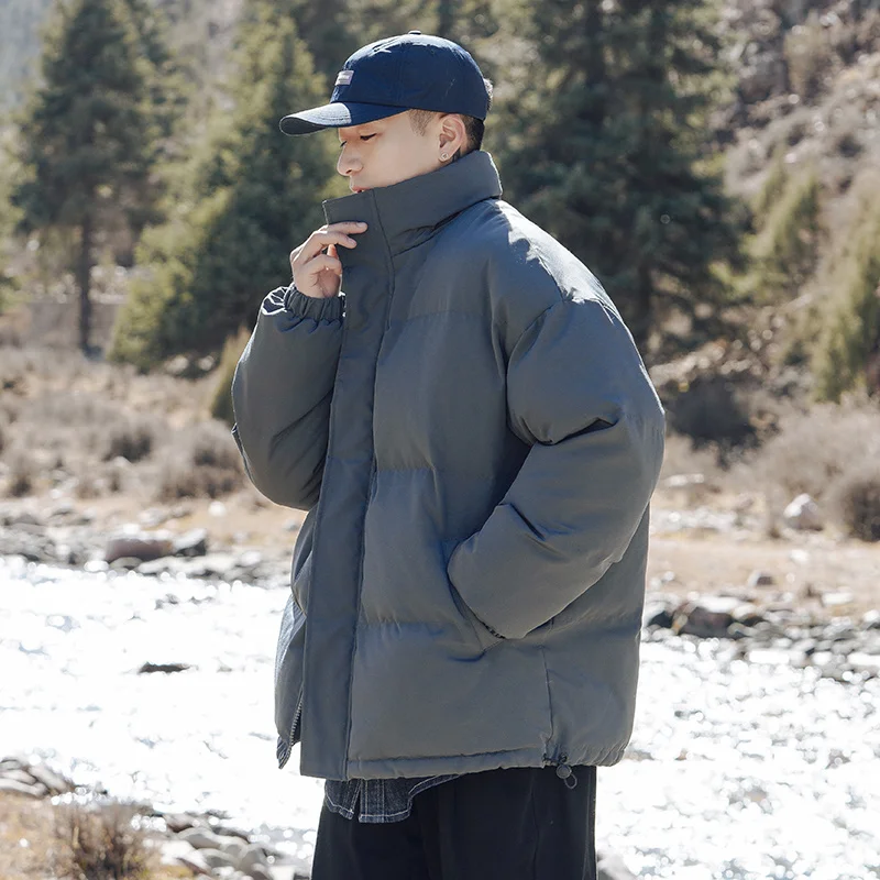 Winter Jacket Men Warm Fashion Multicolor Casual Oversized Thicken Jackets Men Korean Loose Short Coat Mens Parker Outwear M-XL