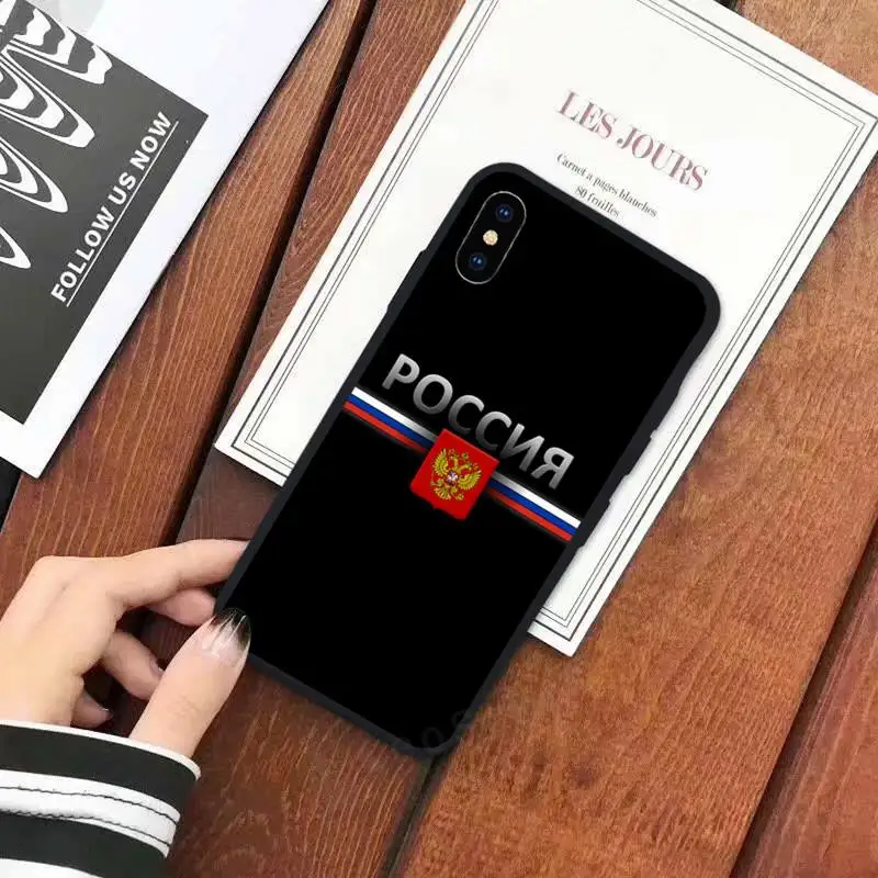 

Russia Flag coat of arms Symbol Phone Case for iPhone 11 12 mini pro XS MAX 8 7 6 6S Plus X 5S SE 2020 XR