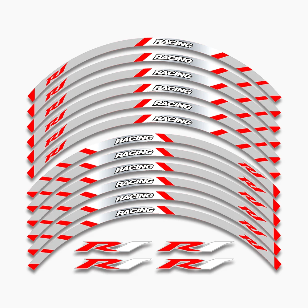 12 полосок наклейки на мотоцикл мотоциклетные Светоотражающие Водонепроницаемые
