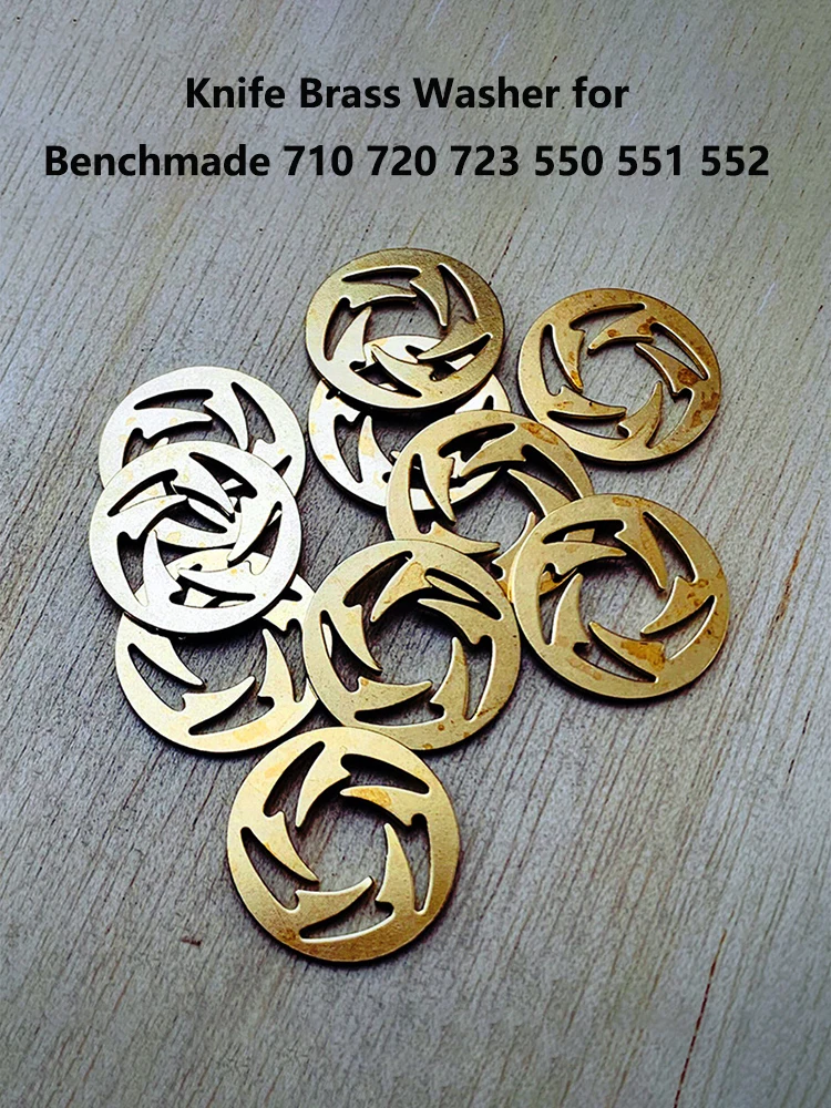2pcs Folding Knife Brass Washer Bronze Gasket Copper Metal Cushion Solid Pad Ring for Benchmade 710 720 723 550 551 552 DIY Make images - 6