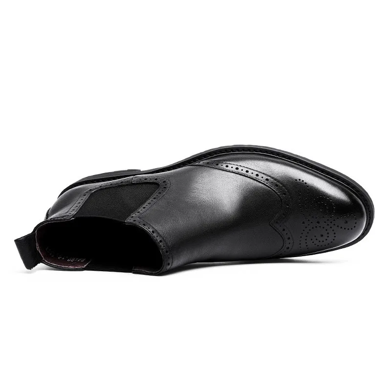 Мужские шорты в Европейском стиле модные ботинки челси с круглым носком