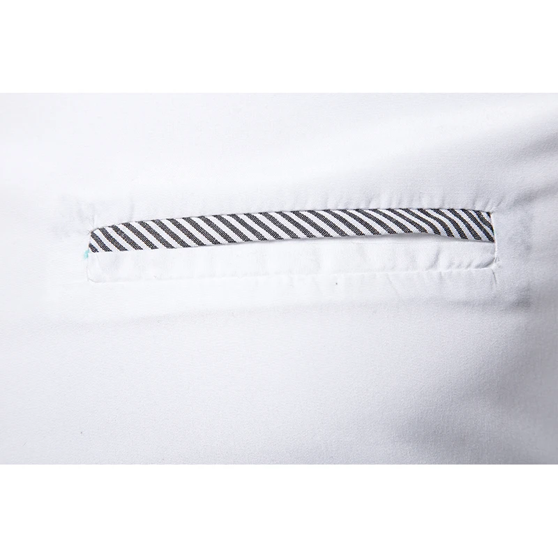 Бренд Мандарин воротник рубашка для мужчин лето мода сплошной цвет Slim Fit короткий рукав повседневные рубашки деловые формальные Camisas