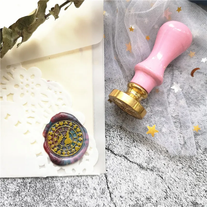 1 предмет. Деревянная ручка восковая печать штамп аксессуары портативный мини