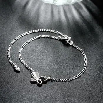 

Foreign Trade Anklet-empty Butterfly Silver Anklet A021 LKNSPCA021