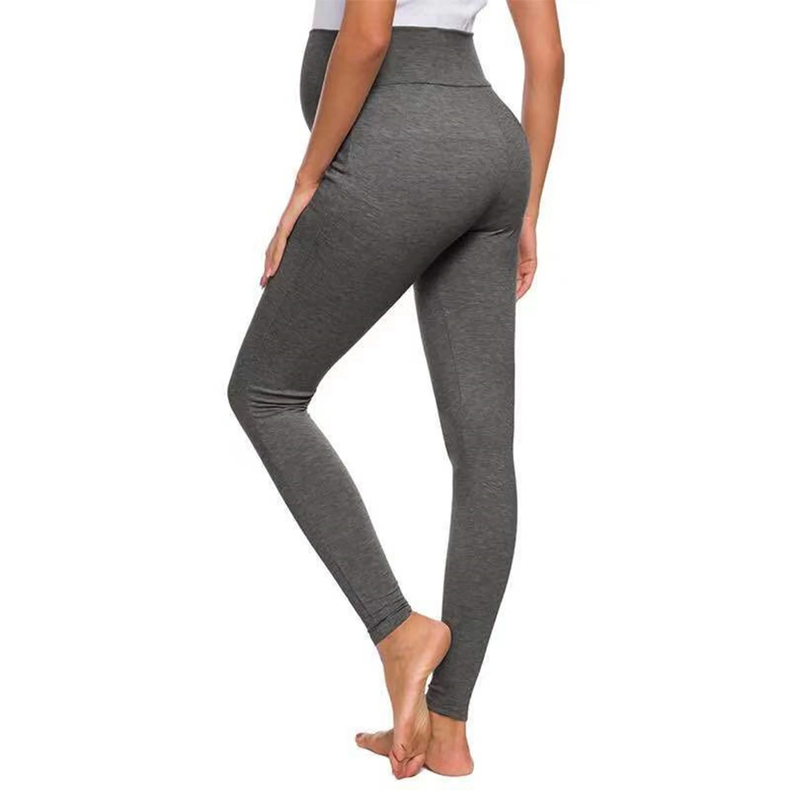 

Autumn Solid Color Maternity High waist Leggings Women slim Casual Stretchy Lounge Pants