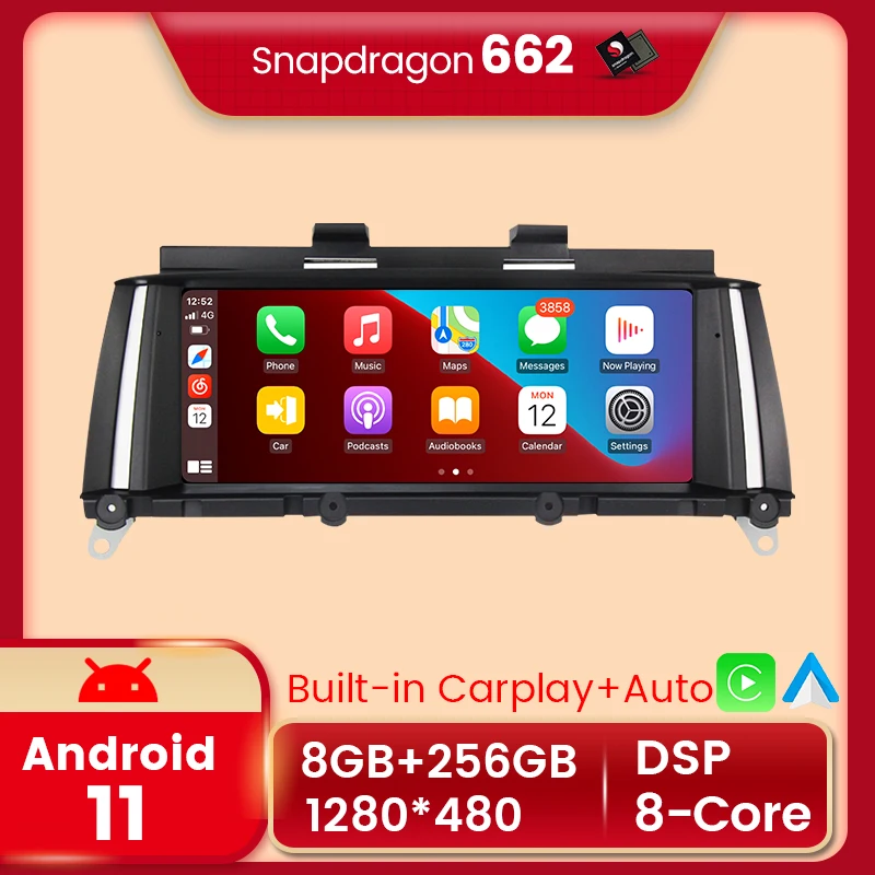 

Navifly 8G + 256G Android 11 Snapdragon 662 навигация GPS автомобильное радио Dvd для BMW X3 F25 X4 F26 CIC система NBT LHD RHD DSP carplay