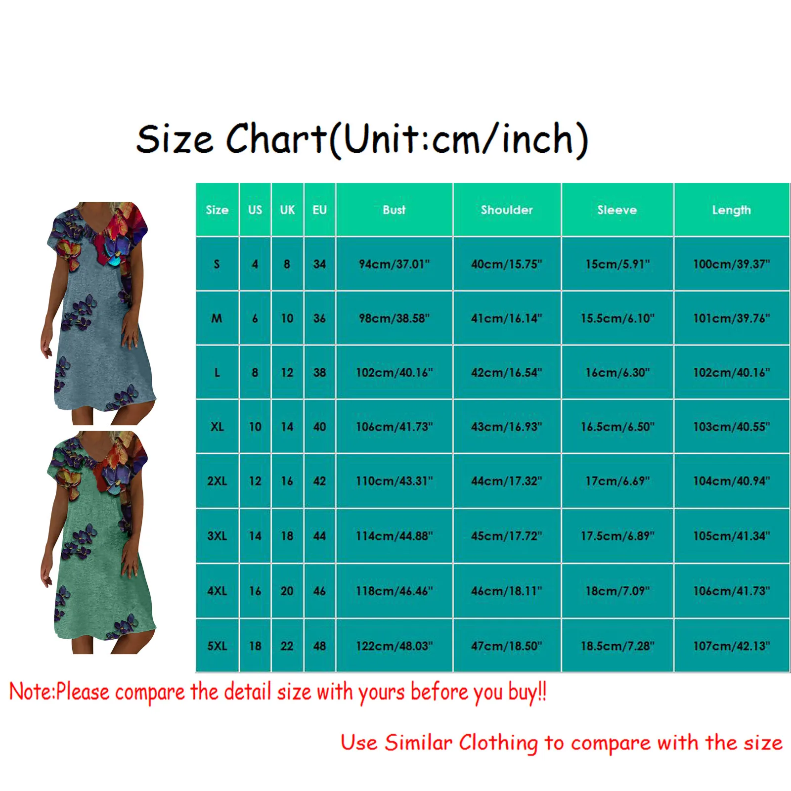 

Short Sleeves Knee-length V-neck Casual Dress Fashion Women Plus Size Mujer Vestidos Loose Dress Female Fashion Dresses