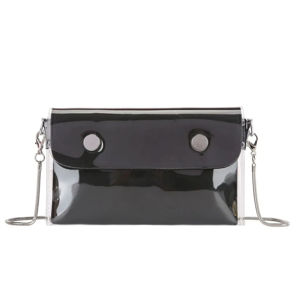 Women Waterproof Waist Bag Lether Jelly Chest Belt Bag PVC Ladies Transparent Crossbody Chain Bags Fashion Fanny Pack a08