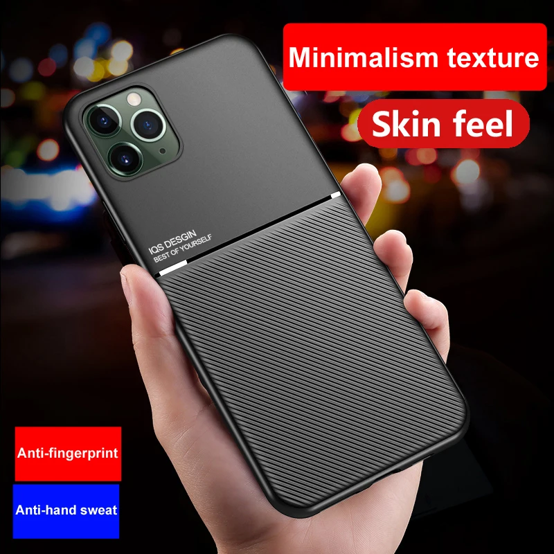 Кожаный Матовый мобильный телефон с текстурой для iPhone 12 11 XS Max 7 8 X XR 6S Plus|Бамперы| |