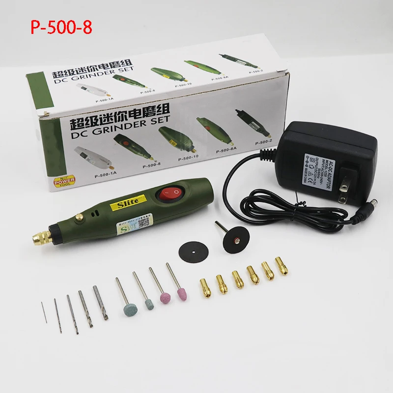 Mini electric drill Multi-function grinding pen grinder DIY polishing suit Jade carving Wood Carved tools enlarge