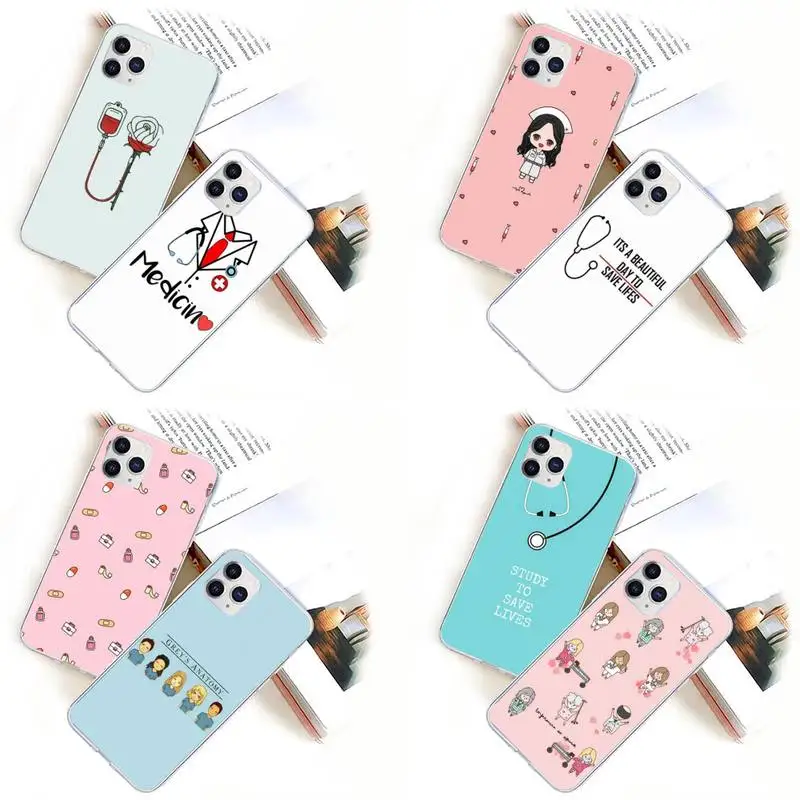 

American TV Greys Anatomy Phone Case for iPhone 11 12 13 mini pro XS MAX 8 7 6 6S Plus X 5S SE 2020 XR case