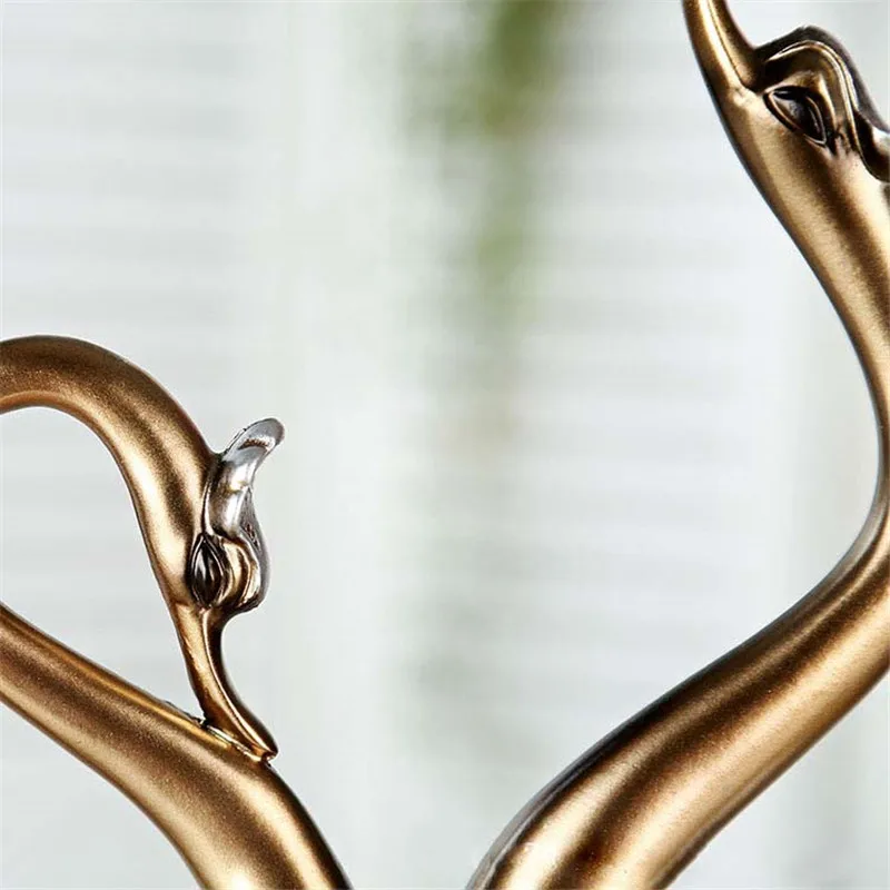 Набор лебедей из смолы набор в европейском стиле Креативные украшения для