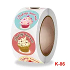 500 шт. хлебобулочные изделия ручной работы наклейка с картинкой торта турецкие настенные светодиодные лампы для домашнего интерьера ручной работы из наклейка выпечка этикетки для запеченные Еда хлеб торт посылка Декор