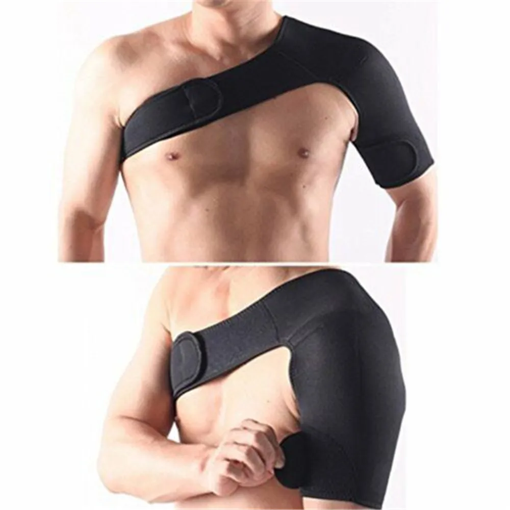 

Adjustable Dislocated Shoulder Support Breathable Gym Sports Care Single Shoulder Support Back Brace Bodys Treatment
