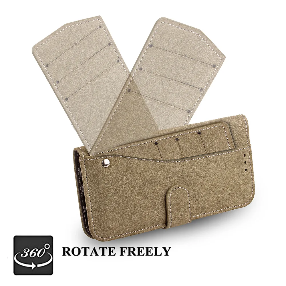 

KISSCASE Retro PU Leather Case For iPhone XR 11 12 7 8 Plus XS Multi Card Holder Phone Cases For iPhone Mini X 11 Pro Max Cover