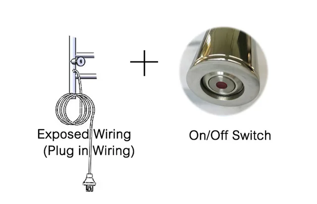 Plug and Switch Настенный полотенцесушитель, аксессуары для ванной комнаты из нержавеющей стали электрические стеллажи для хранения, крючок для одежды HZ-915 - Цвет: Plug and Switch