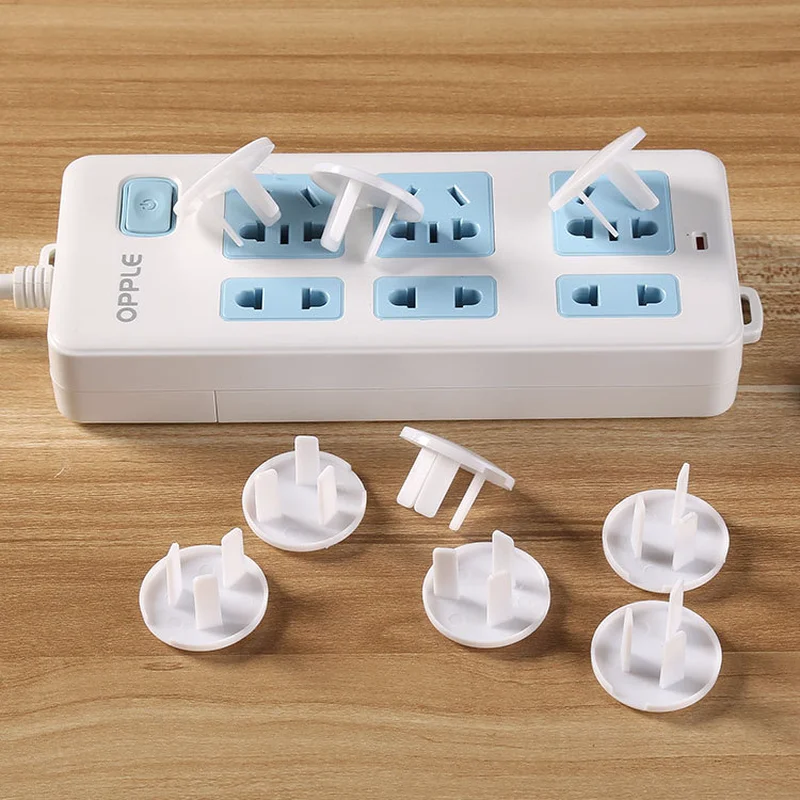 Tapones de seguridad el&eacute;ctricos para beb&eacute;s, tapas para enchufe para ni&ntilde;os, protectores de alimentaci&oacute;n, productos de seguridad para ni&ntilde;os, 10 Uds.-0