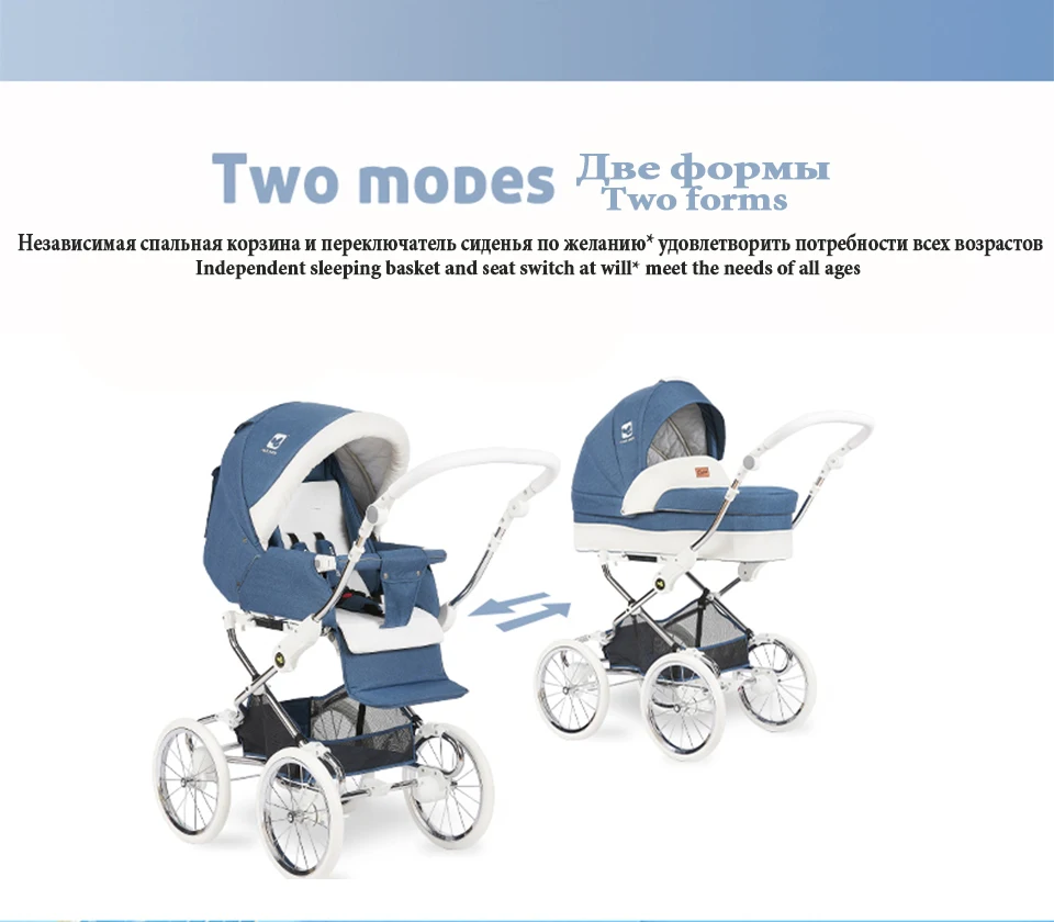 CoolBaby/Детская Коляска 2 в 1; коляска для лежа или увлажнения; складной светильник; Двусторонняя детская коляска; четыре сезона;