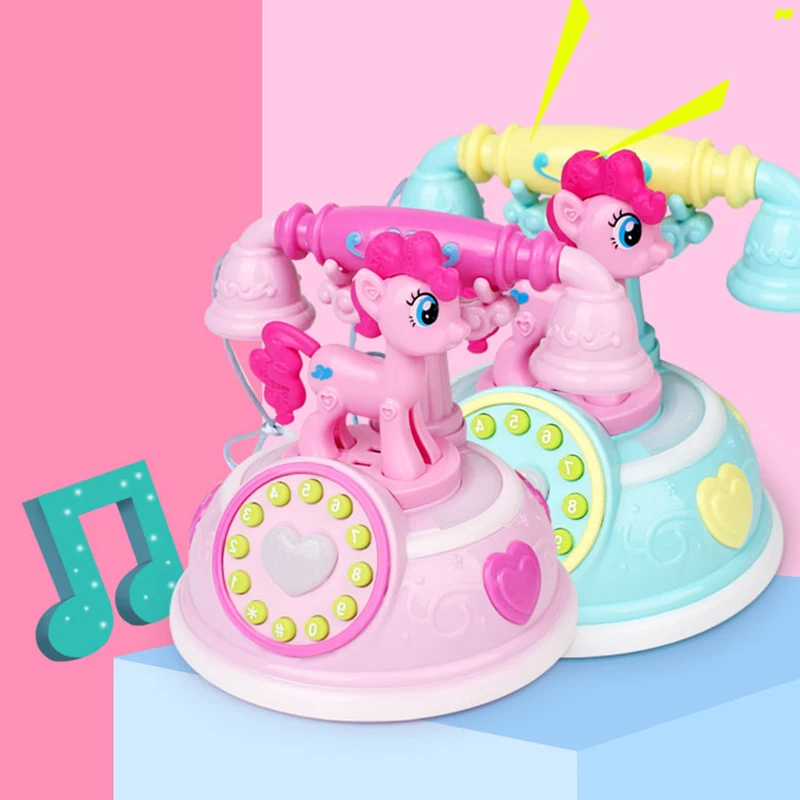 Retro Children's Phone Toy - Early Education Story Machine Baby Phone
Emulated Telephone Toys for Children - Musical Toys image 4