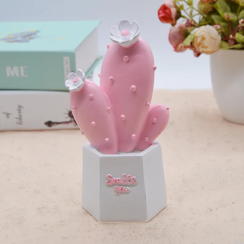 Домашний офисный декор из Смолы Кактус Deskstop украшение кактус Смола Bonsain большой