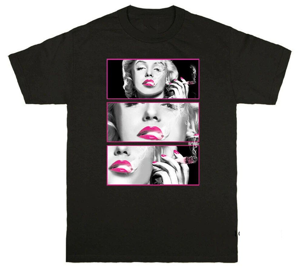 Мэрилин фото тупые футболки с рисунками футболка Классический Пользовательский