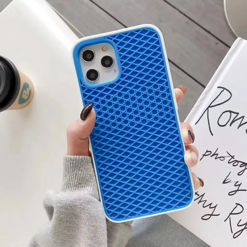 

Fashion Drop Resistance Phone Protective case For iphone 6 7 8 Plus X Xs 11 12 Pro Max Colorful Silicone Shoe Sole Phone Case