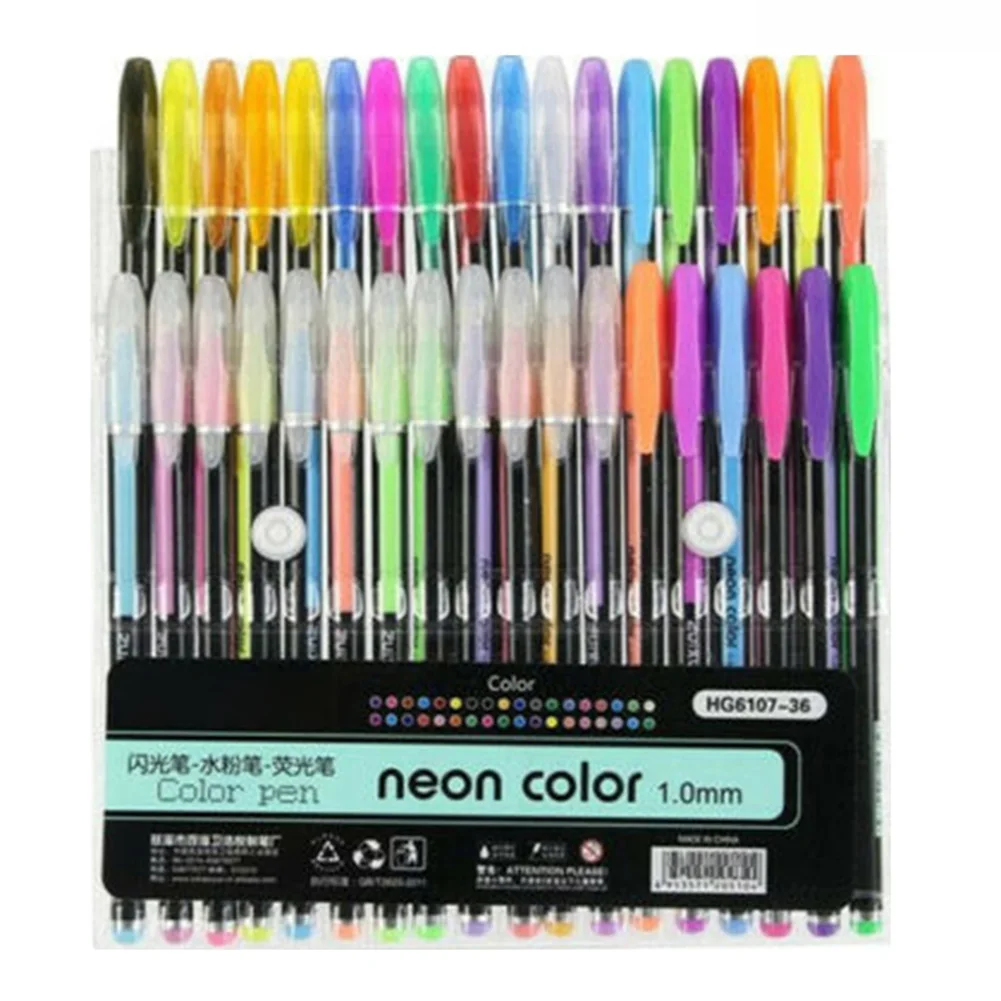 

Hot Sale Highlighter Glitter Pen Pastels Metal Gel Pen Set for Painting Drawing