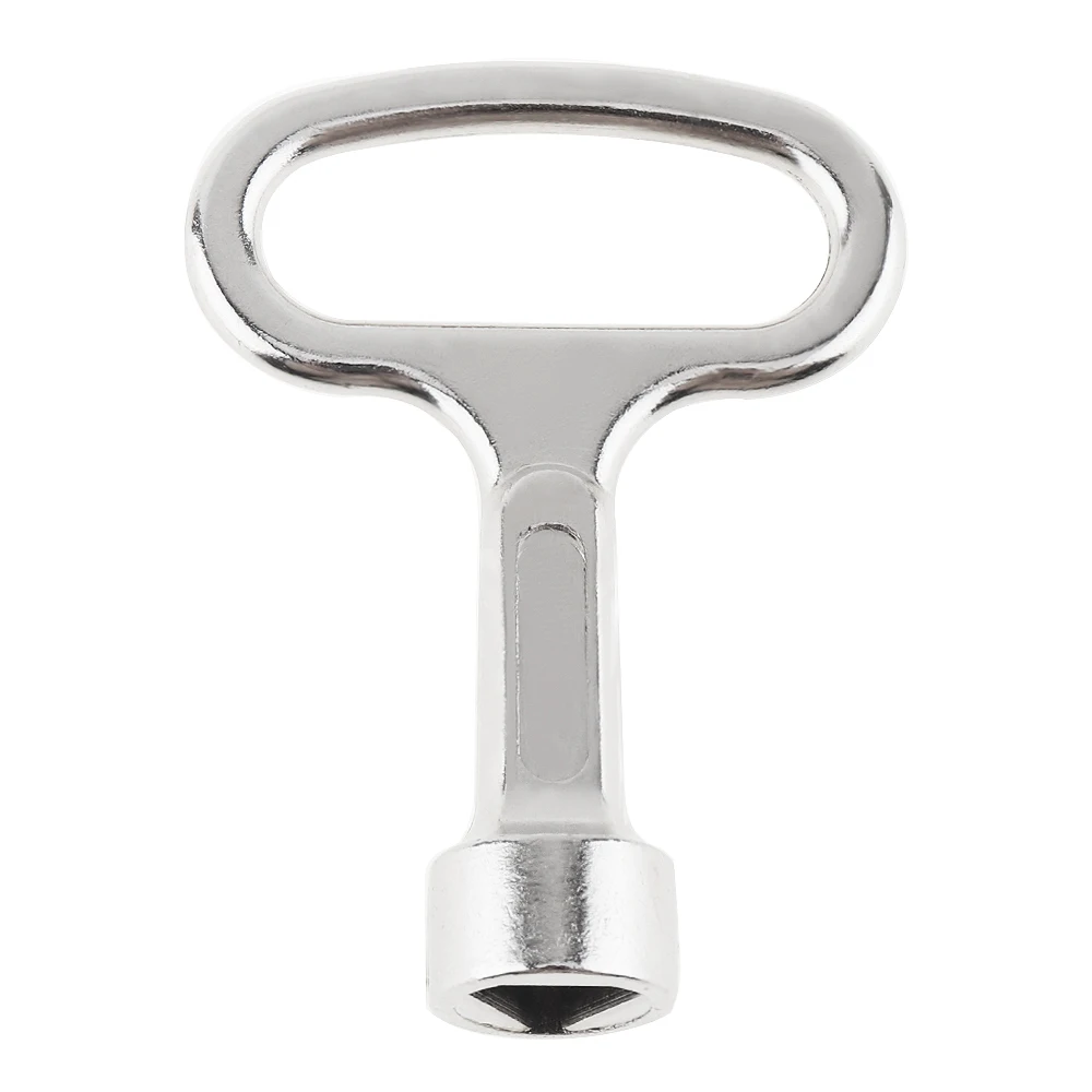 

Small Zinc Alloy Plumber Key Wrench with Inside Triangle Port for Electric Control Cabinet Tap Water Valve / Elevator Door