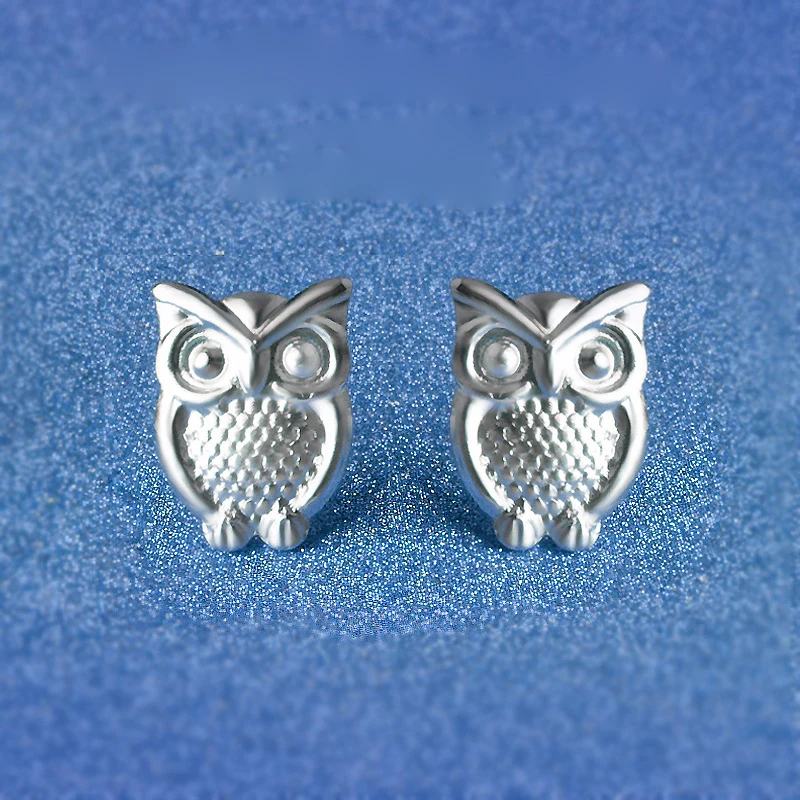 Женские серьги серебряного цвета в виде совы свадебные украшения Ed63 2021 |
