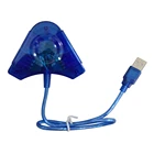 USB-контроллер, адаптер для двух игроков, кабель-преобразователь для PlayStation 2, для PS2 Joypad, для ПК игр, два порта