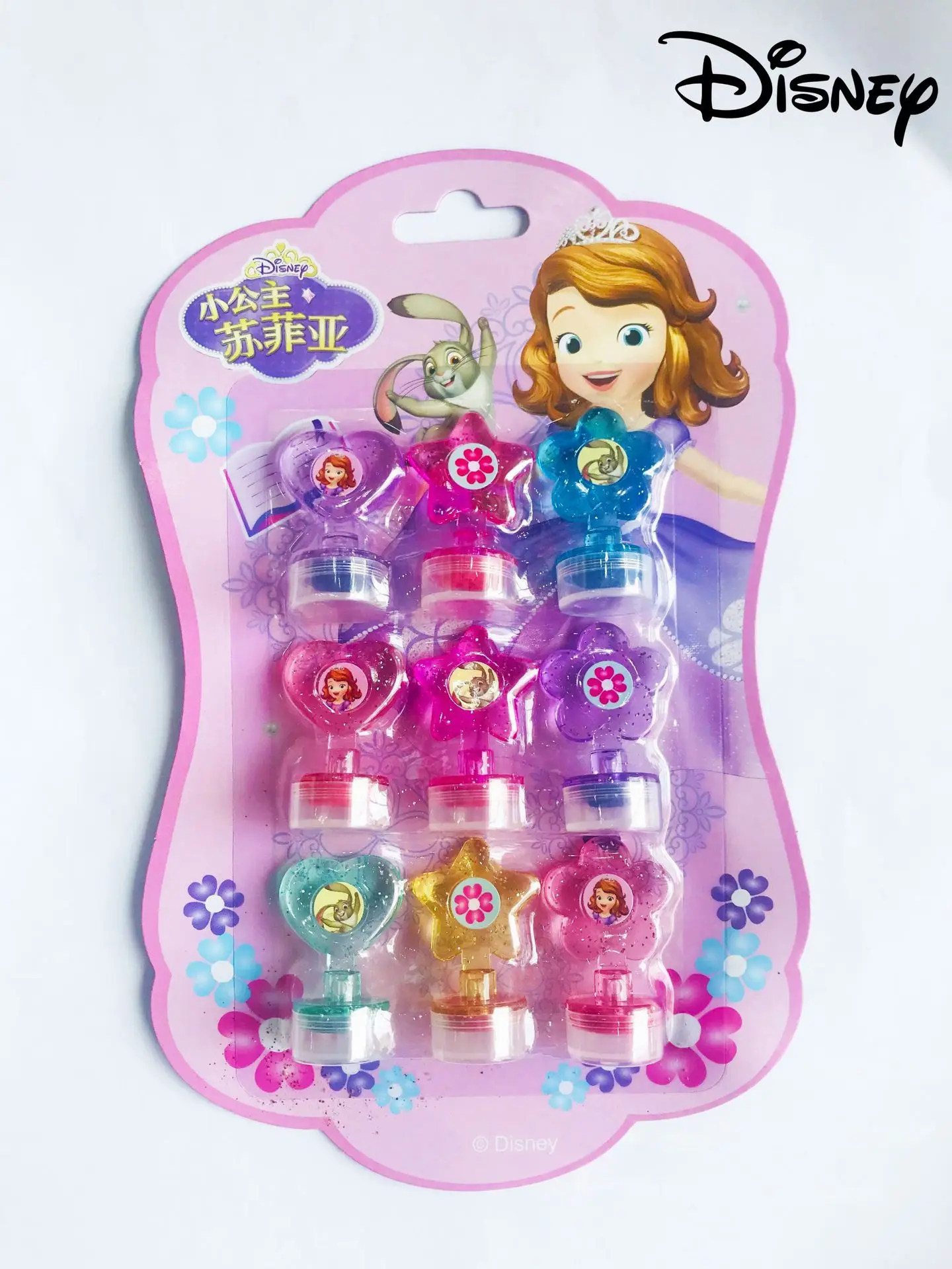 

Disney Children's Seal Set Cute Cartoon Sophia Princess Girl Toy Party Decoration Birthday Gift 1