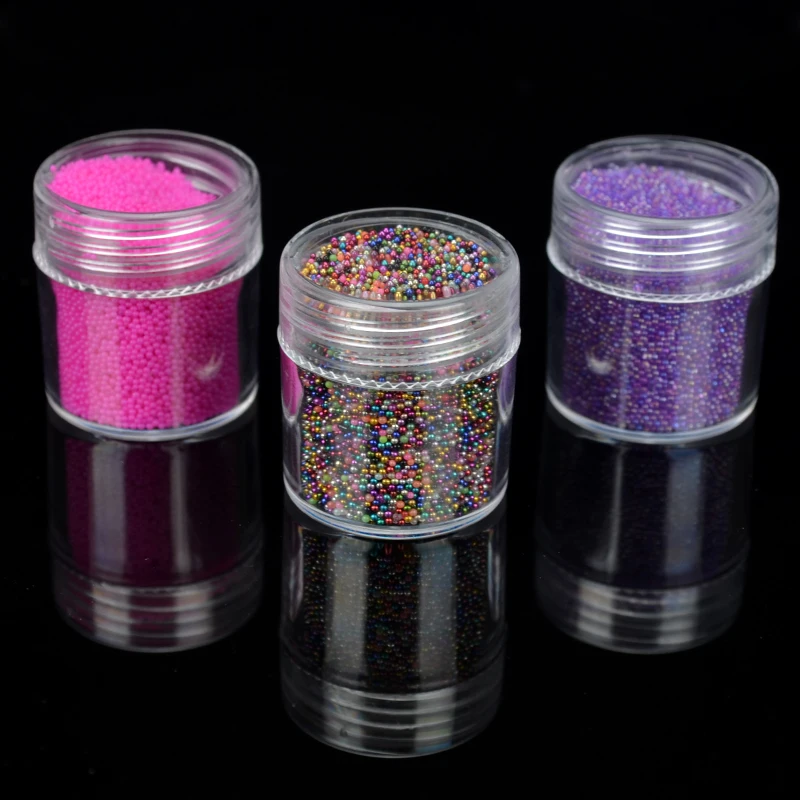 Шарики икры непрозрачные Маленькие стразы для маникюра стеклянные шарики микро